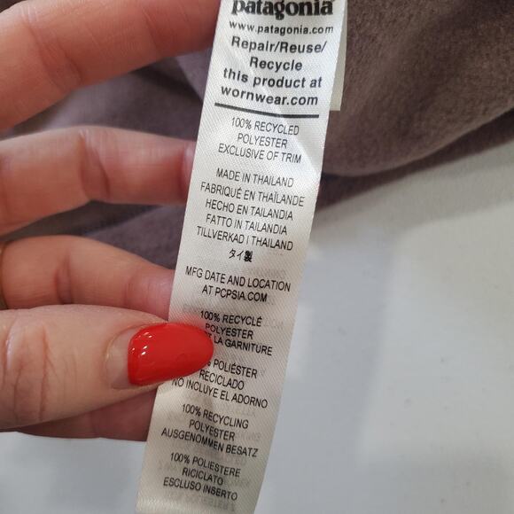 Patagonia Pullover Sweater Womens Large Quarter Zip Fleece Lightweight DUBN FA22 - Picture 6 of 8